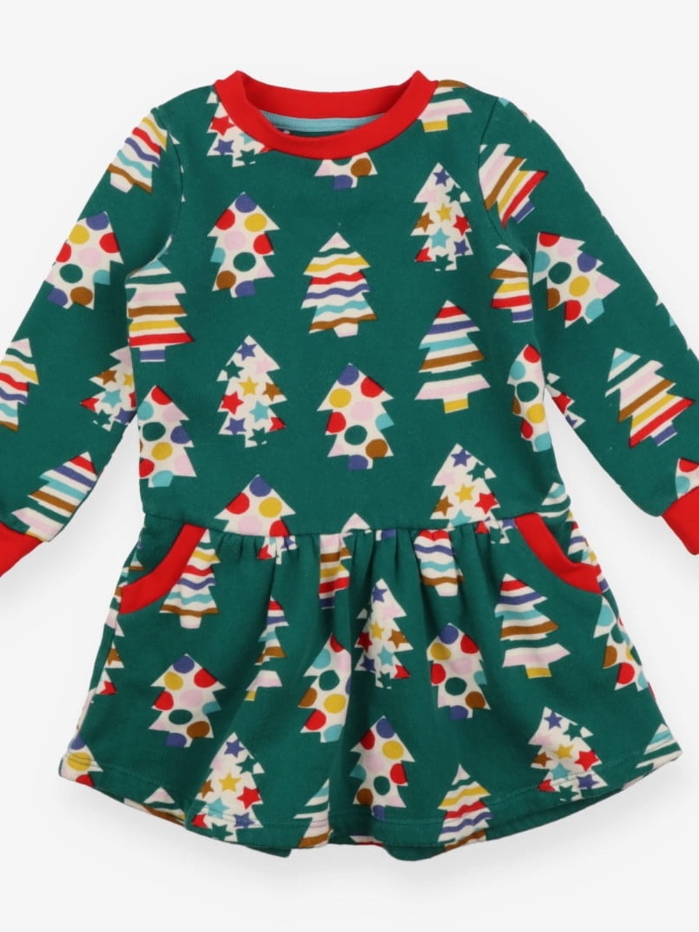 Dress green abstract christmas tree